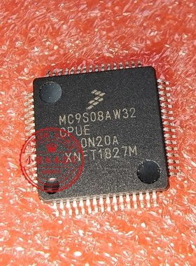 MC9S08AW32CPUE MC9SO8AW32CPUE QFP64脚封装 新的一个起拍