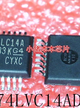 SN74LVC14ADBR     SN74LVC14    丝印:LC14A     SSOP14   新的