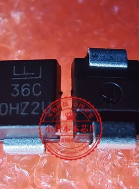 贴片TVS管P6SMB36CA DO-214AA 丝印36C 双向瞬态抑制二极管