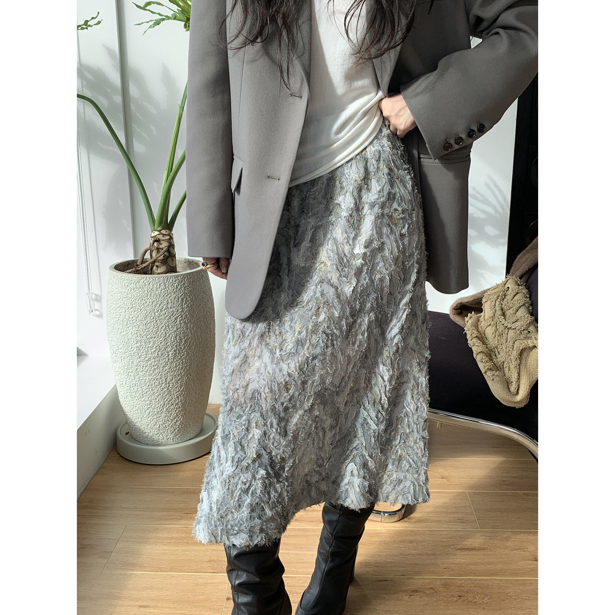 爵莱菲大码水墨珊瑚盘带绣半透半裙双层立体层次感侧开叉含内衬,女装/女士精品,大码半身裙,淘宝优惠券,粉丝福利购,淘宝优惠卷