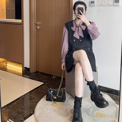 针织半身裙，针织两件套