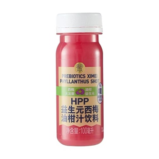 盒马HPP益生元西梅油柑汁饮料100ml*4瓶冷藏短保28天新品包邮