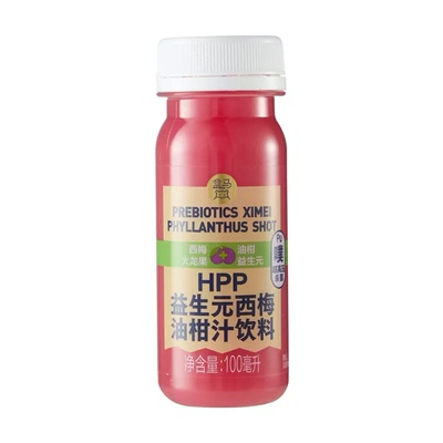 盒马HPP益生元西梅油柑汁饮料100ml*4瓶冷藏短保28天新品包邮