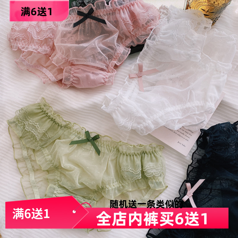 日系新款性感少女女甜美蕾丝内裤