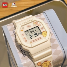 三丽鸥正品布丁狗儿童电子手表女款初高中学生只看时间女生高颜值