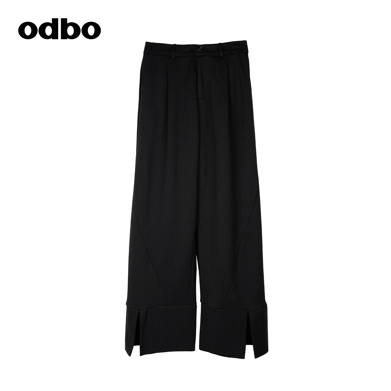 百搭odbo欧迪比欧抗皱阔腿裤