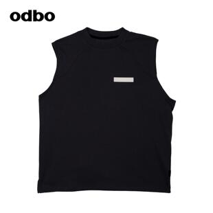 odbo/欧迪比欧 显瘦潮牌宽松无袖背心女秋冬外穿马甲高级感上衣