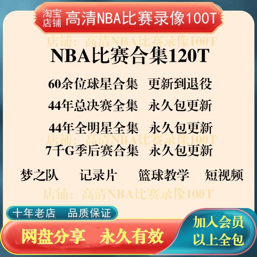 乔丹科比库里录像NBA篮球视频