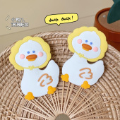 花DIY装 百搭鞋 鞋 花少女心可爱黄帽小鸭子洞洞鞋 饰品ins风配件 扣鞋