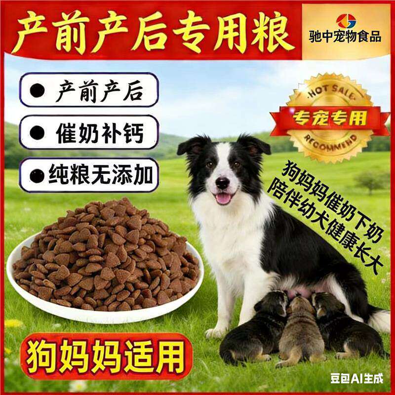 孕狗哺乳期专用狗粮狗妈狗粮二月三月催奶下奶滋补营养哺乳期发腮