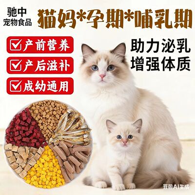 孕猫专用猫粮产前产后催奶下奶母猫猫妈妈专用粮冻干月子大小通用