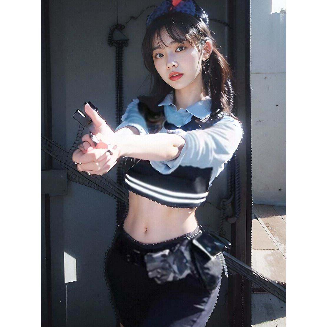 朱迪cos服装警官疯狂动物城 万圣节cosplay成人亲子迪士尼动漫兔