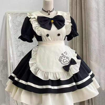 猫咪饭厅lolita女仆洋装COS服装二次元围裙日系罗莉塔可爱女装