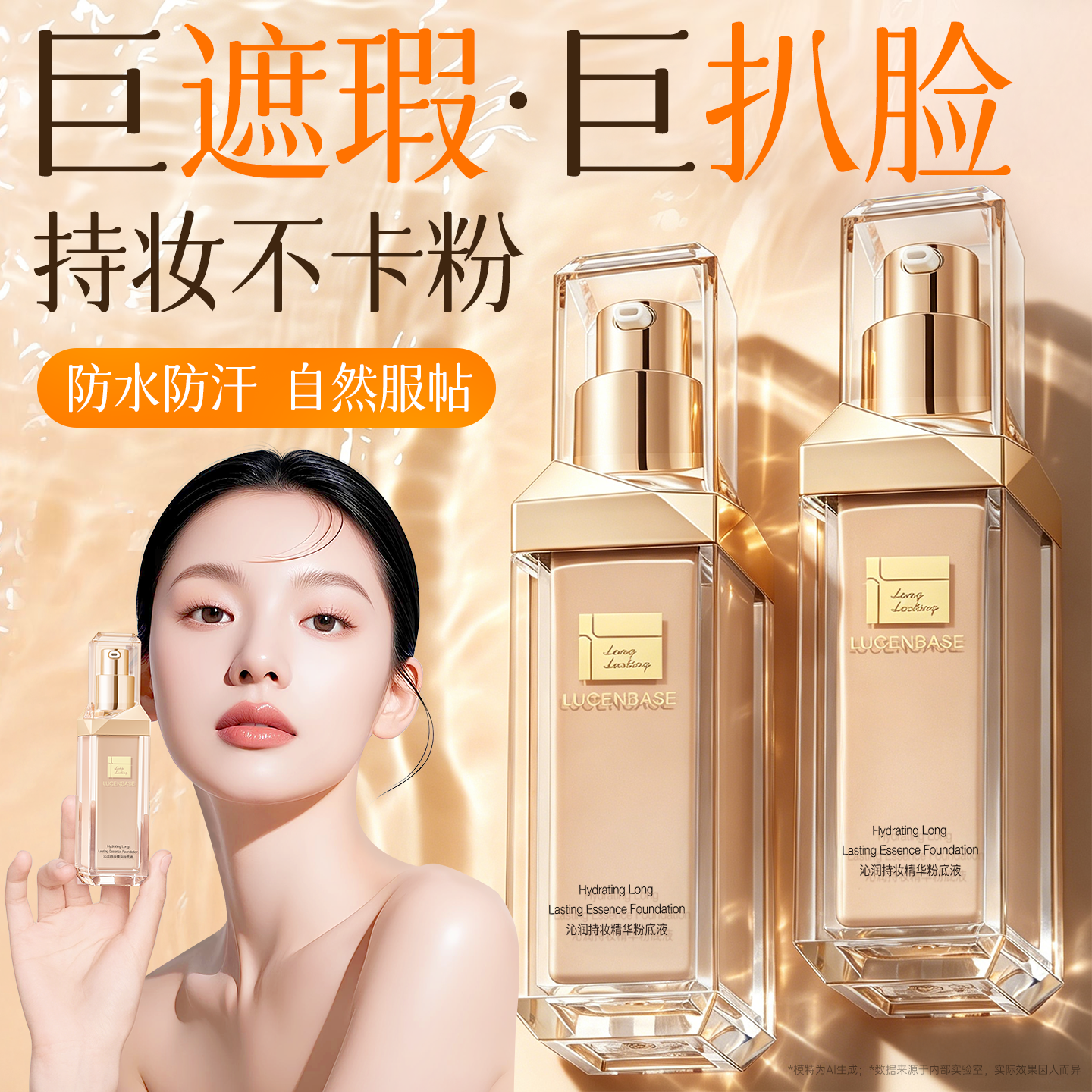 养肤粉底液遮瑕持久不脱妆干混油皮bb霜防水保湿女官方旗舰店正品