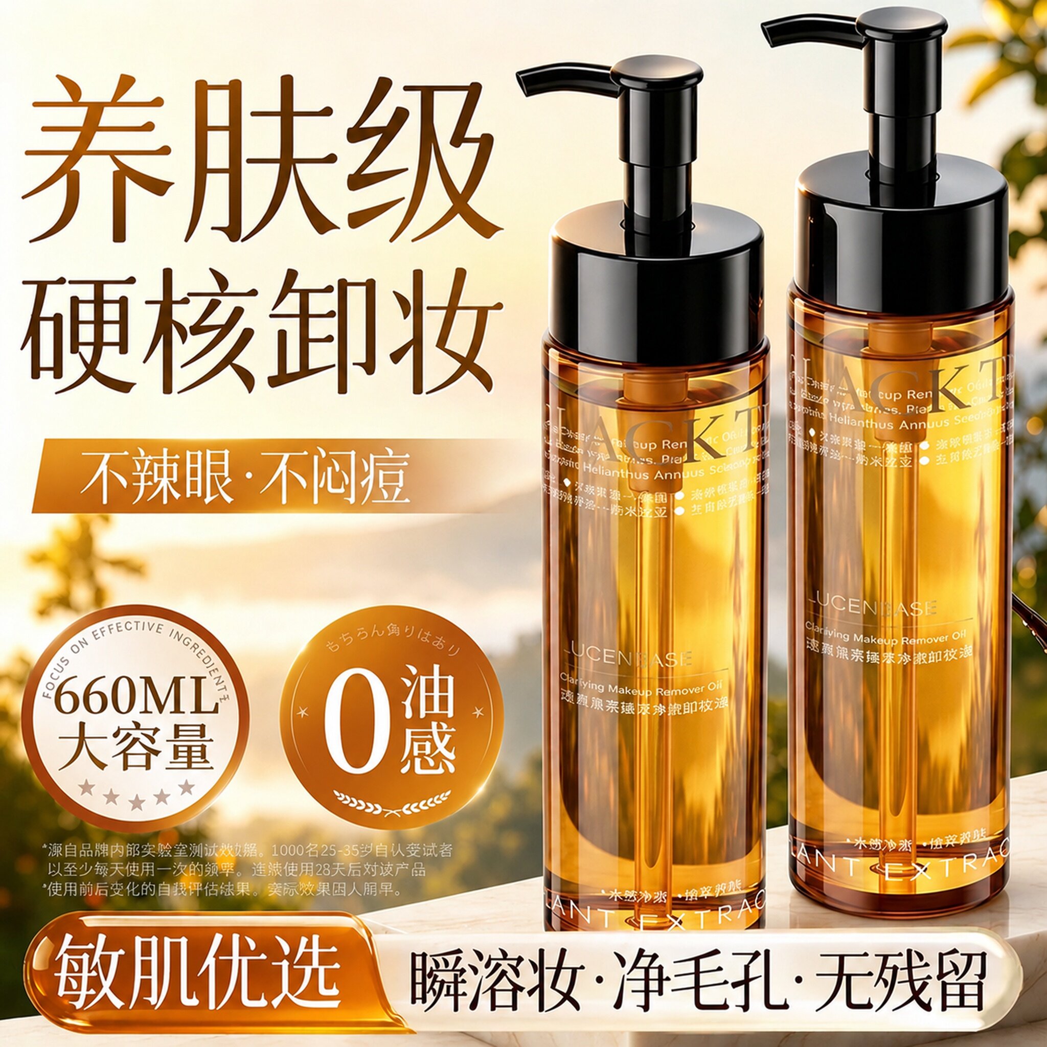 卸妆油眼唇脸三合一水感温和深层清洁细致毛孔男女正品官方旗舰店