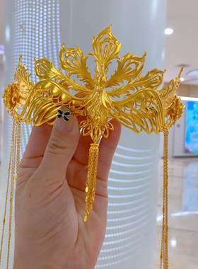 金包银发饰凤冠霞帔婚假必选
