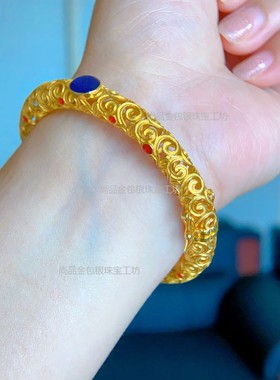 金包银花丝手镯时尚女款潮