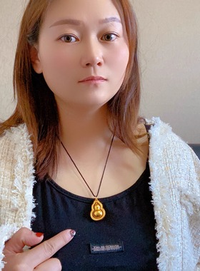 黄金包银吊坠时来运转福禄葫芦项链挂坠古法大克数男女送礼物必选