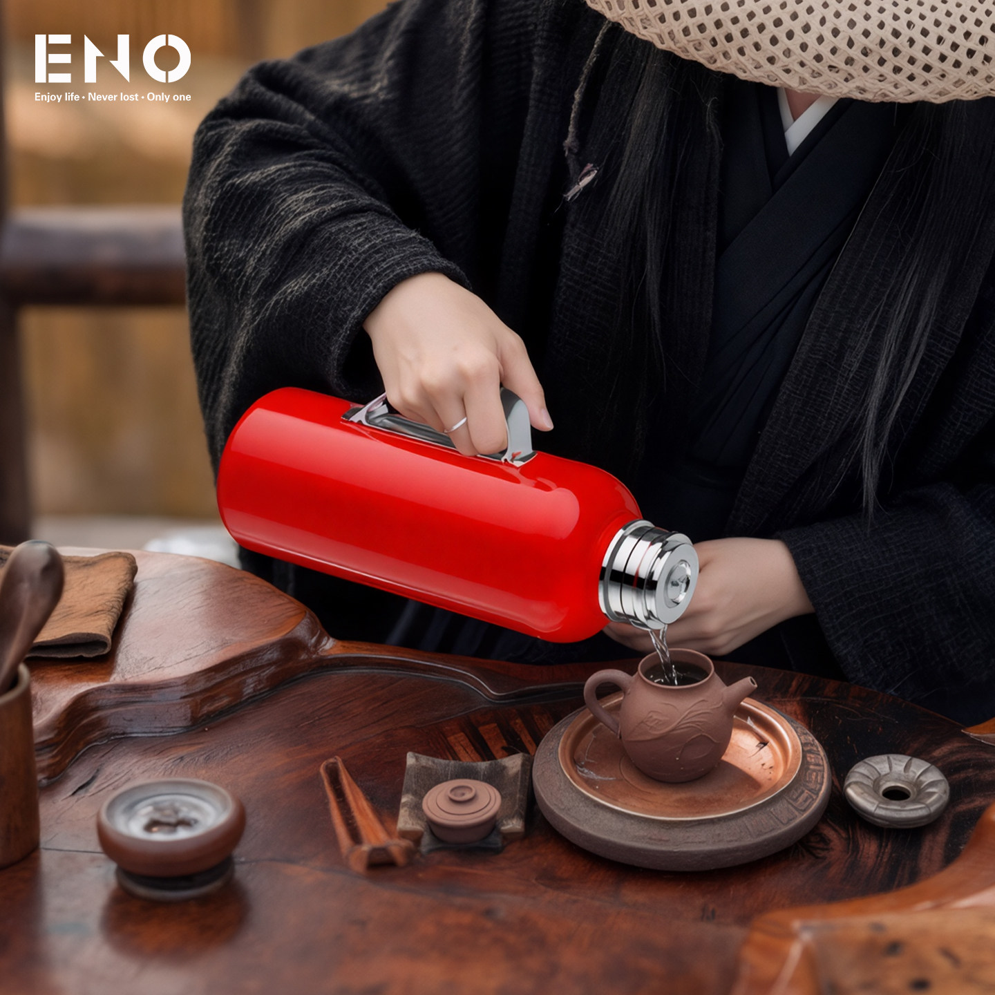 ENO闷壶焖茶壶茶水分离2026新款保温壶大容量外出携带热水瓶暖壶