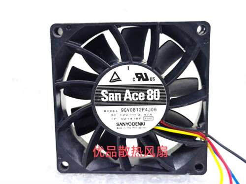 9GV0812P4J06 正品三洋 12V 0.47A 4线滚珠轴承风扇