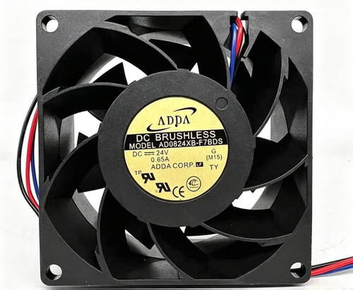 ADDA/协喜 AD0824XB-F7BDS DC24V 0.65A 8CM大风量变频器散热风扇