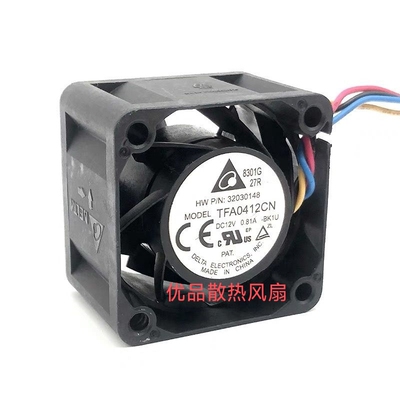 台达 TFA0412CN 4028 12V 0.81A  4CM PWM大风量双轴承散热风扇