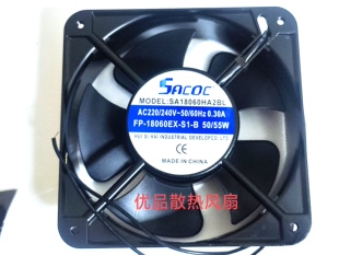 SACOC原装全新SA18060HA2BL 220V 18cm 18060轴流散热风扇风机