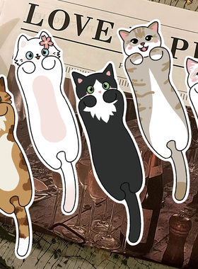 陪读猫猫书签ins小众礼物学生用