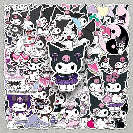 库洛米三丽鸥防水贴纸儿童学生水杯手机壳笔记本电脑Pad行李箱饰