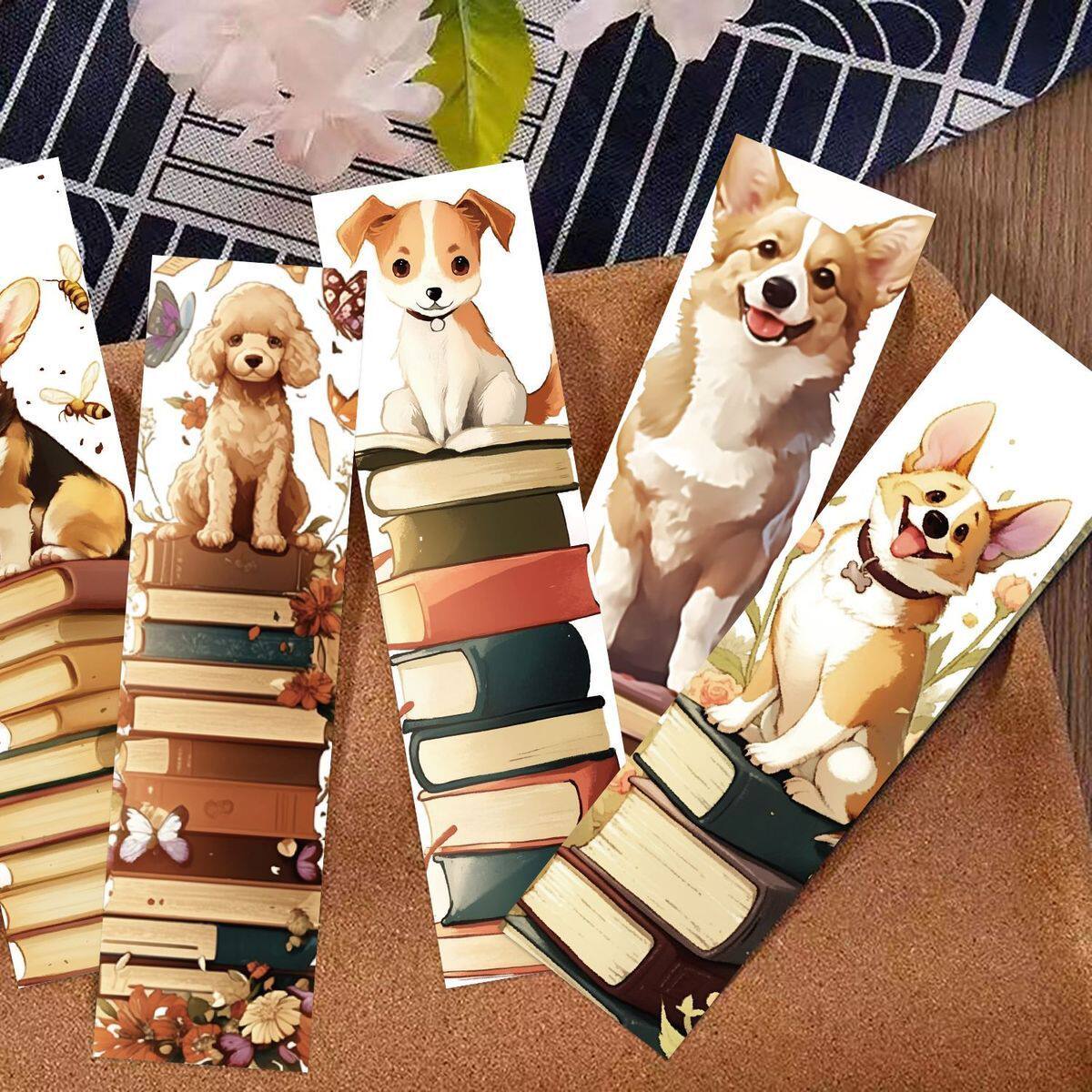 狗狗读书书签学生礼物阅读标注