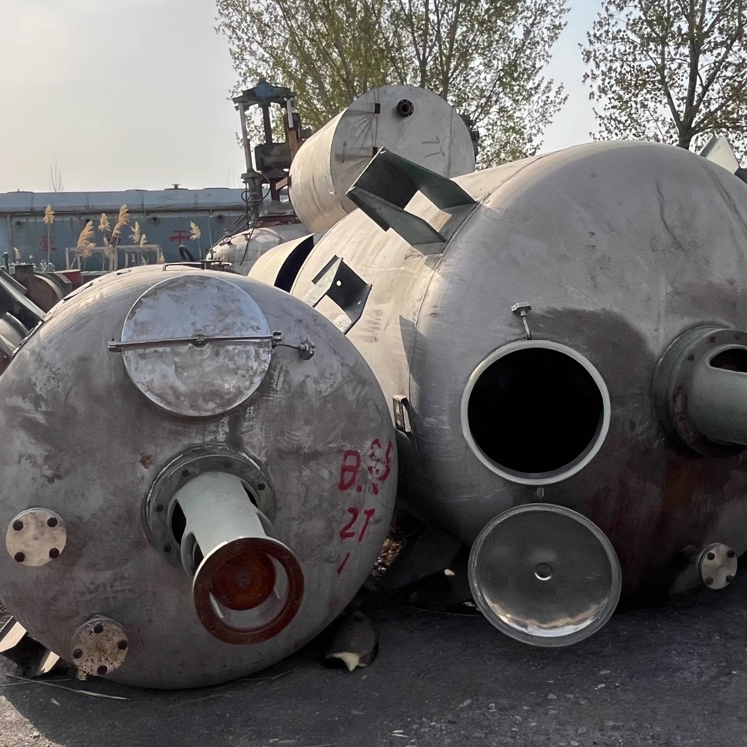 处理各种立方反应釜闲置多台