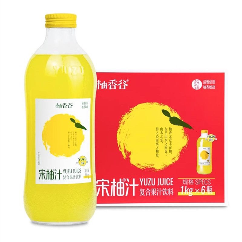 柚香谷YUZU双柚汁宋柚汁1000ML*6瓶整箱装11月份现货江浙沪包邮
