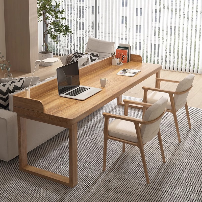 【送货上门包安装】实木长条书桌