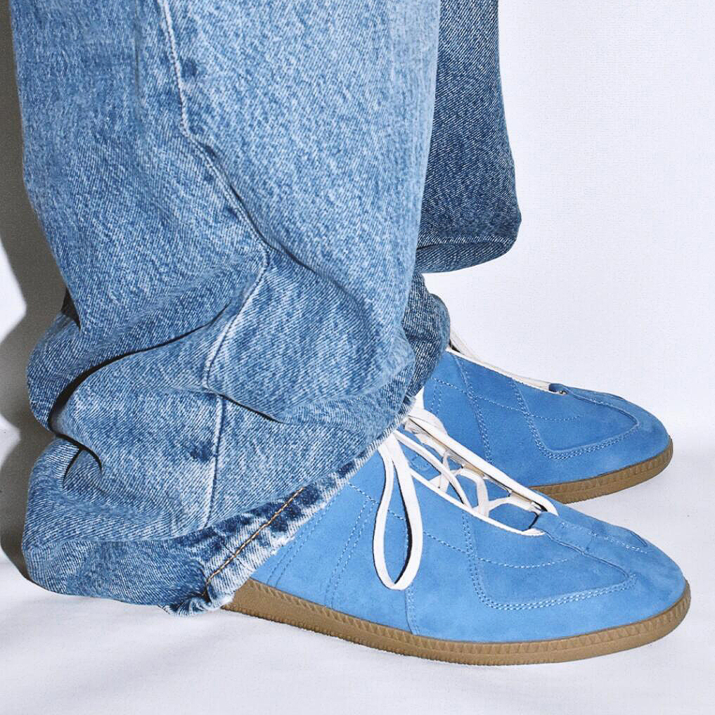 ZEYIMAKE壹植德训鞋男女款百搭银色休闲小众复古运动系带平底t头