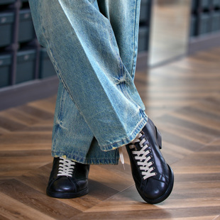 壹植鞋履切尔西靴男士秋冬真皮靴增高英伦拳击高帮复古男鞋马丁靴