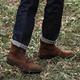 ZEYIMAKE壹植马丁靴男真皮手工沙漠靴翻毛皮增高复古高帮靴子冬季