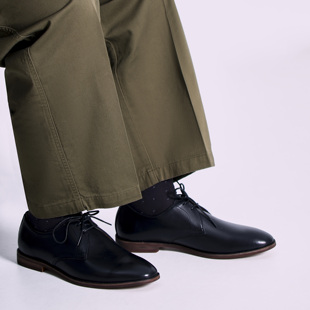 壹植鞋履德比鞋男方头美式复古英伦真皮增高手工百搭通勤休闲皮鞋