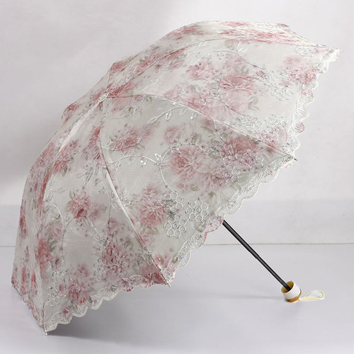 伞布套款防紫外线蕾丝黑胶伞