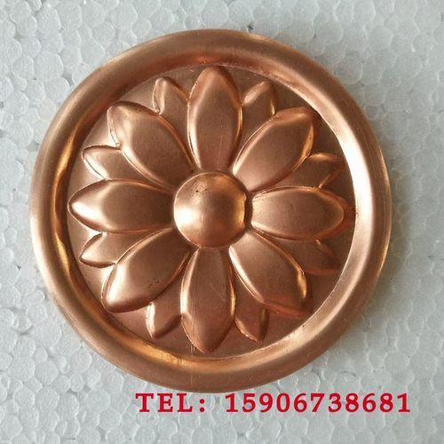 25公分圆形福字不锈钢仿真铜材质