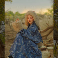 The original design of the Liaoning robe with bird pattern cross-collar is available for both men and women thumbnail 6