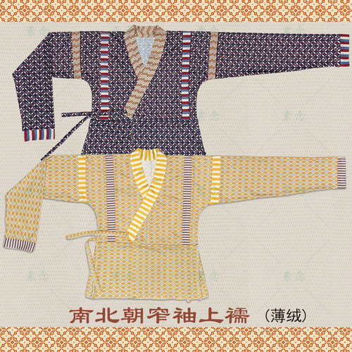 素念原创设计南北朝窄袖上襦可打底可外穿秋冬款中厚面料b