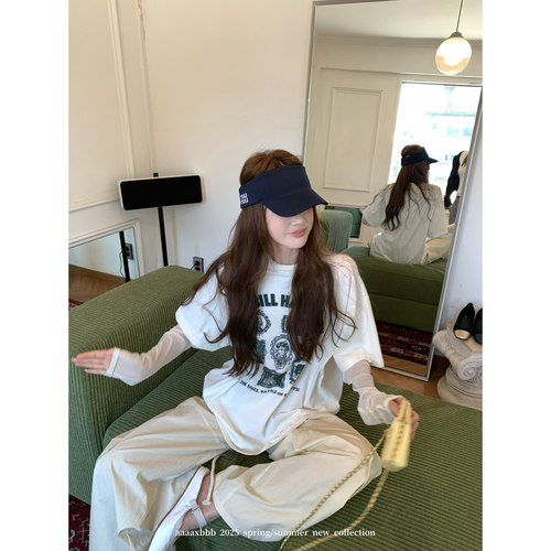 aaaaxbbb网纱水洗拼接短袖