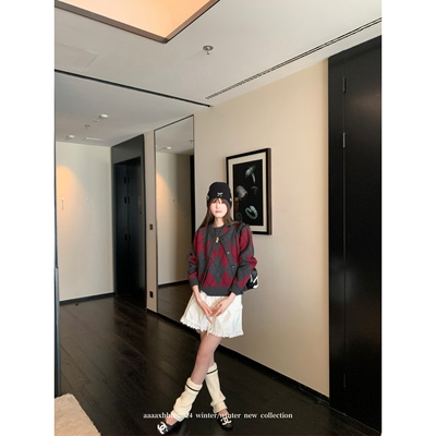 aaaaxbbb花边全棉短裙白色半身裙