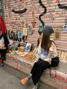外套 aaaaxbbb 香杉树上 雪花 节日氛围感毛衣女宽松针织开衫