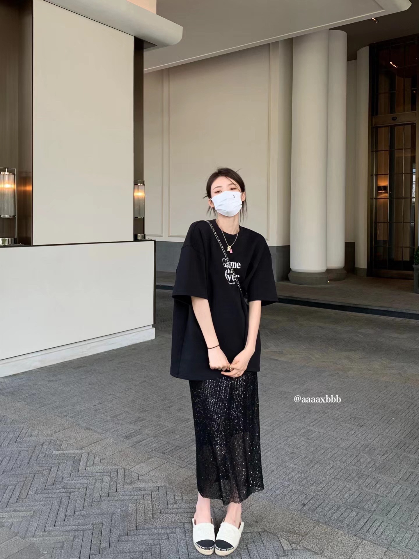 柏林夜晚日落时分弹力半身裙