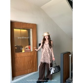 aaaaxbbb 红茶vintage du家钉珠碎花飘带吊带裙叠穿复古时髦上衣