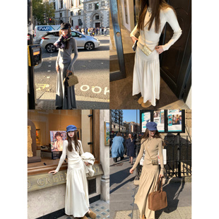 裙俩件套气质上衣半身裙 重工面料四色针织套装 aaaaxbbb 狂恋苦艾