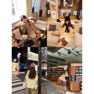 上衣女 两色定制纱线拼接套头毛衣羊毛针织开衫 aaaaxbbb Nova骑士