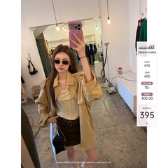 aaaaxbbb 温哥华入夏 两色中长款垂感风衣外套赛丽丝棉设计感上衣