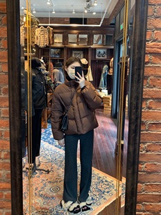 aaaaxbbb 曼哈顿碎片 两色针织直筒阔腿拖地裤女秋冬裤子休闲裤